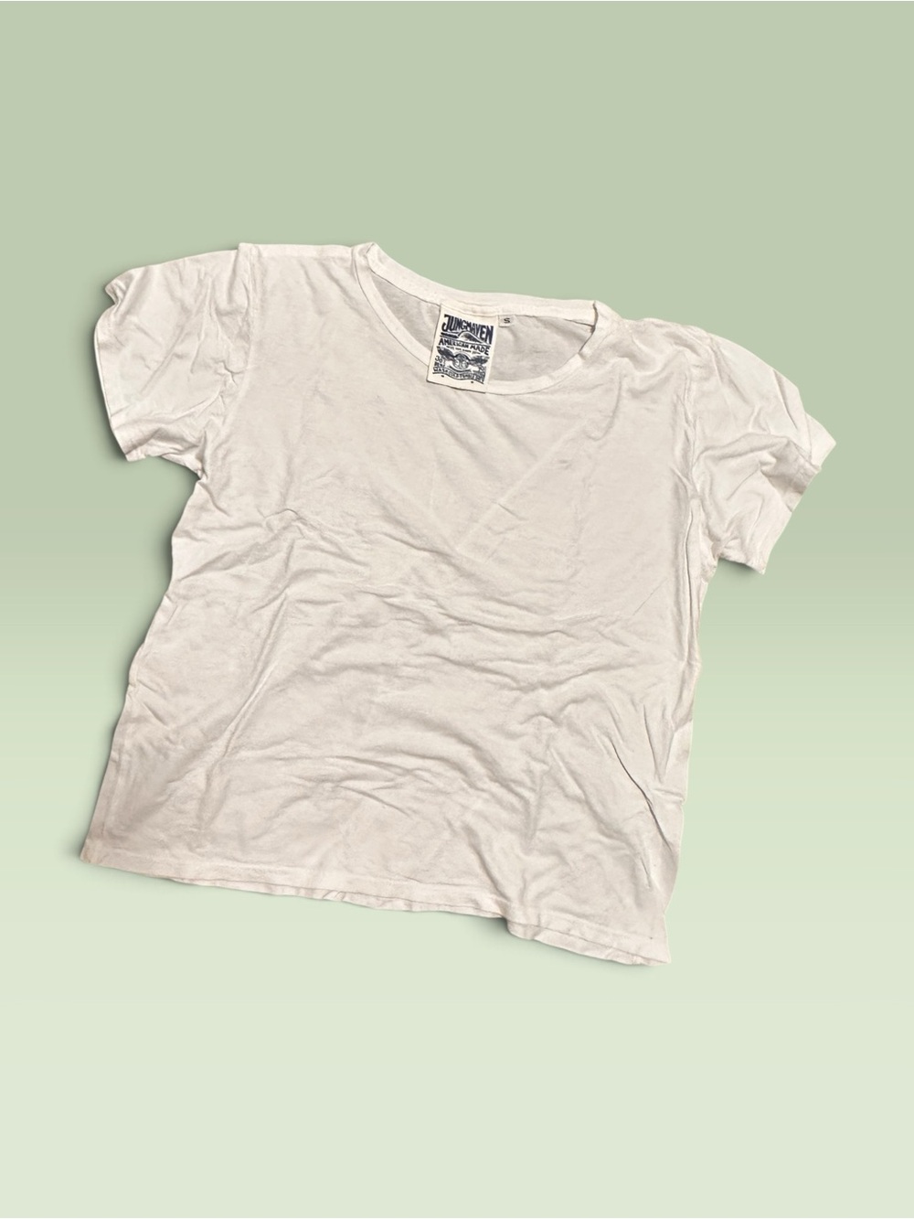 Jungmaven White Short Sleeve Crew Tee